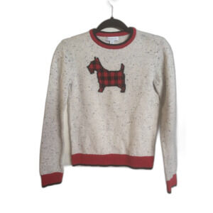 Charter Club Medium Preppy Red Buffalo Check Sweater